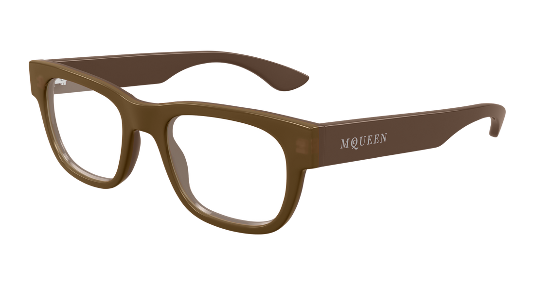 Gafas graduadas alexander mcqueen am0531o 003 marron rectangular / squared masculino talla 51mm - Vista principal