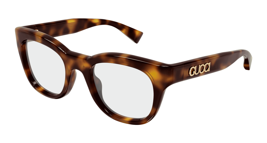 Óculos graduados gucci gg1812o 002 havana square masculino tamanho 51mm - Vista principal