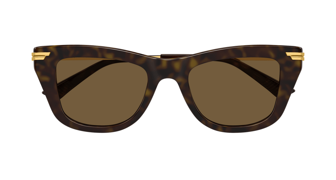 Occhiali da sole bottega veneta bv1369s 002 havana square femenino taglia 50mm - Vista dettagliata