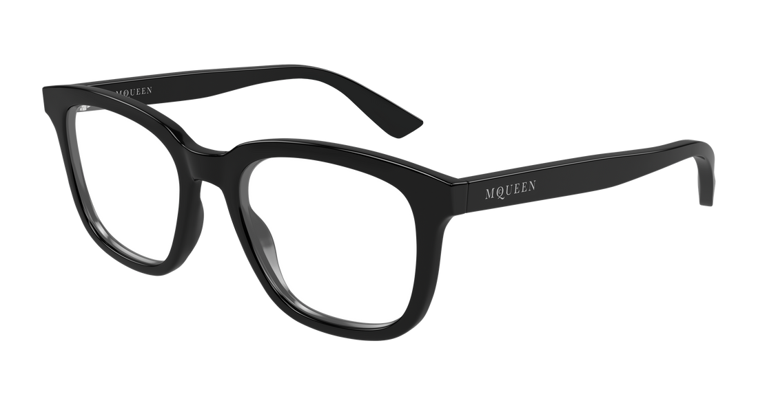 Gafas graduadas alexander mcqueen am0539o 001 negro rectangular / squared femenino talla 52mm - Vista principal