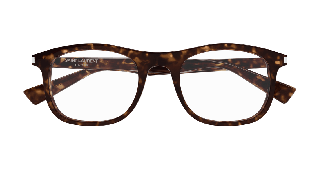 Prescription glasses saint laurent sl 811 002 havana square unisex size 52mm - Detailed view