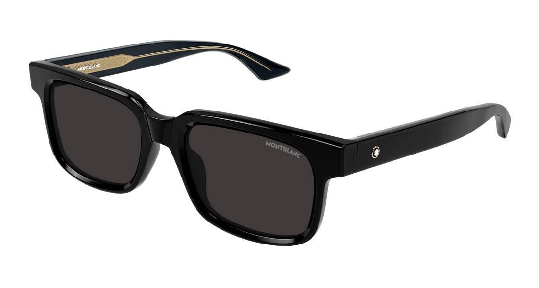 Occhiali da sole montblanc mb0383s 001 negro square masculino taglia 54mm - Vista principale