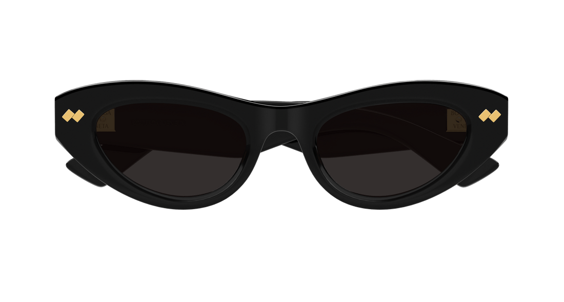 Lunettes de soleil bottega veneta bv1350s 001 negro cat eye femenino taille 50mm - Vue détaillée
