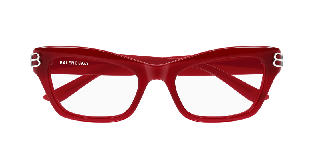 Occhiali da vista balenciaga bb0435o 005 rojo cat eye femenino taglia 54mm - Vista dettagliata