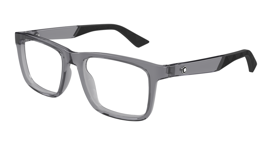 Occhiali da vista montblanc mb0434o 003 gris rectangular / squared masculino taglia 55mm - Vista principale