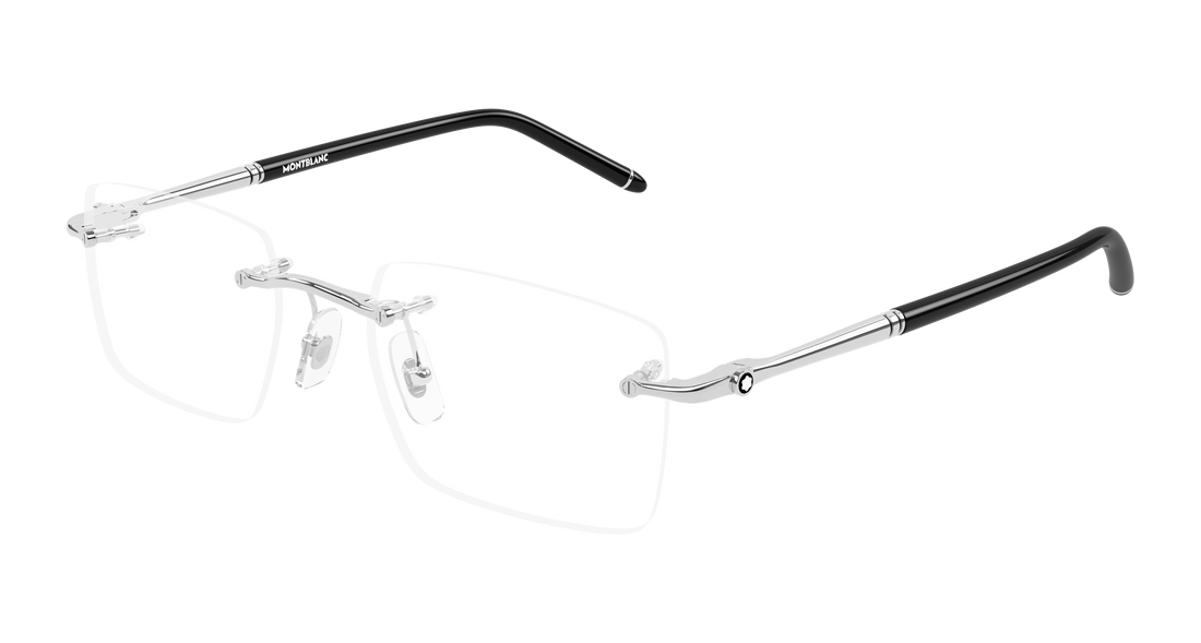 Occhiali da vista montblanc mb0444o 002 plateado rectangular / squared masculino taglia 54mm - Vista principale