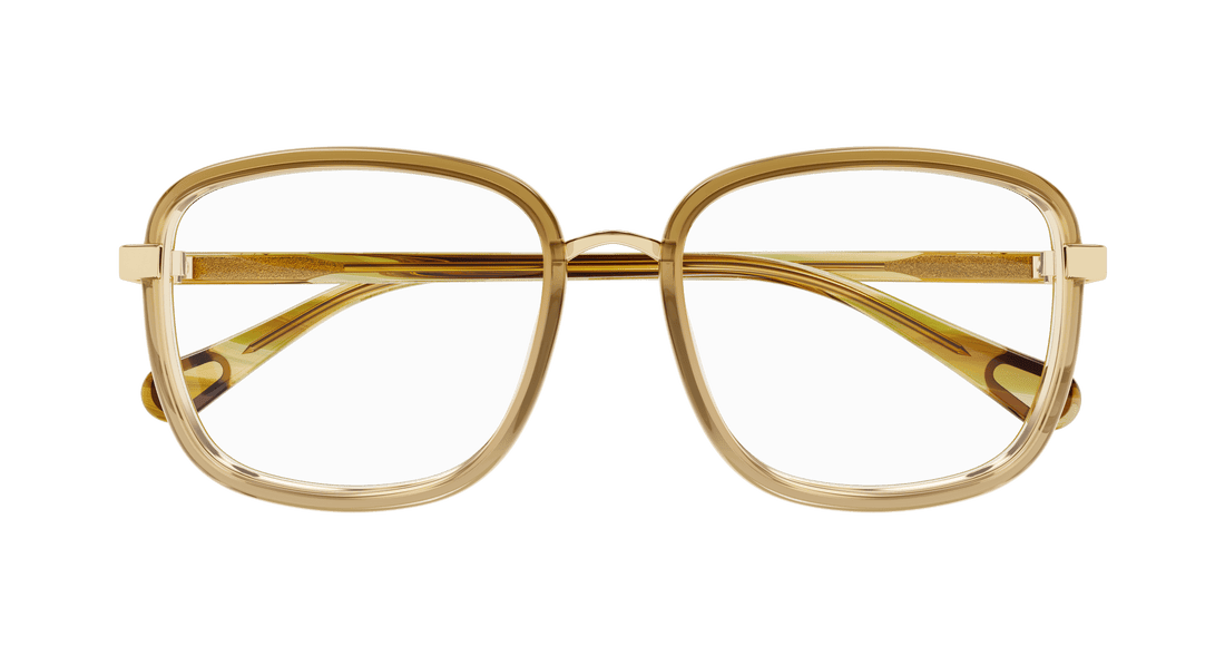 Glasögon chloé cc0025o 002 marron square infantil storlek 49mm - Detaljvy