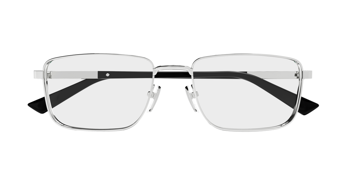 Brillen gucci gg1964o 001 plateado rectangular / squared masculino größe 55mm - Detailansicht