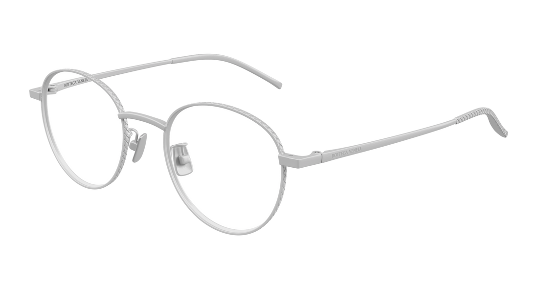 Gafas graduadas bottega veneta bv1424oa 002 plateado round/oval/panthos unisex talla 50mm - Vista principal