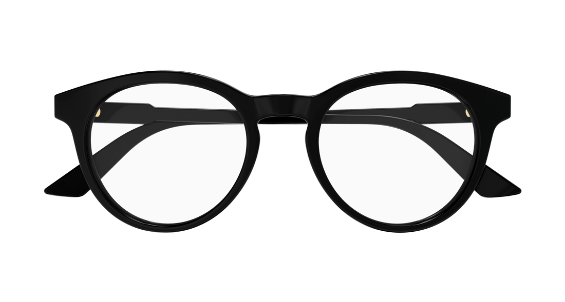 Óculos graduados gucci gg1822o 001 negro round masculino tamanho 50mm - Vista de detalhe