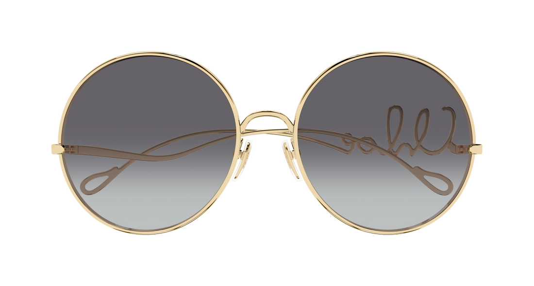 Occhiali da sole chloé ch0329s 001 dorado round/oval/panthos femenino taglia 60mm - Vista dettagliata