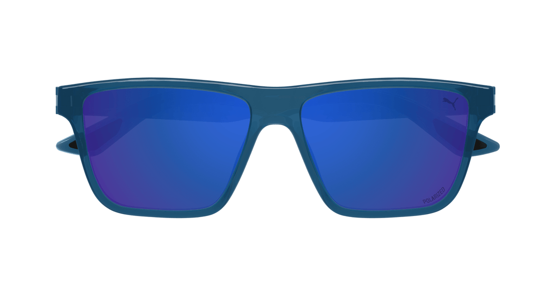 Gafas de sol puma pu0484s 004 azul square masculino talla 57mm - Vista de detalle
