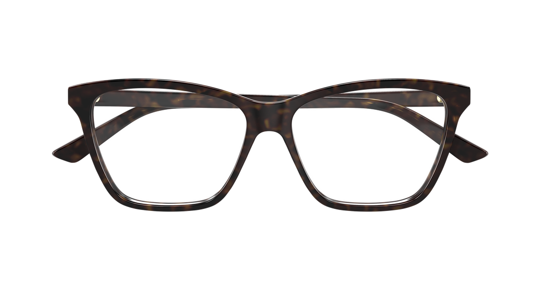 Briller bottega veneta bv1421o 002 havana butterfly femenino størrelse 55mm - Detaljeret visning