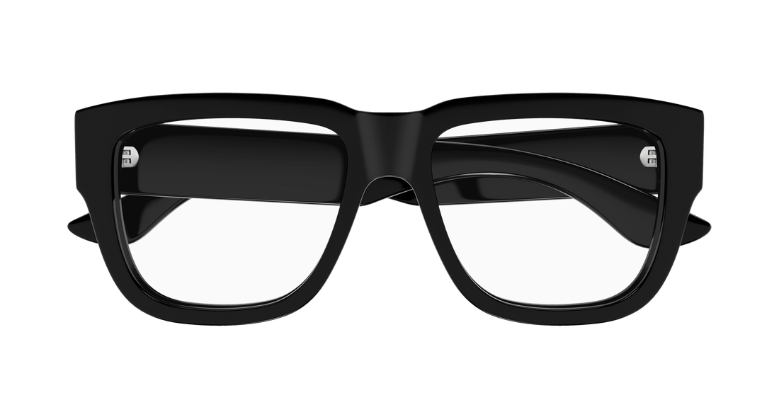 Occhiali da vista alexander mcqueen am0510o 001 negro square unisex taglia 55mm - Vista dettagliata