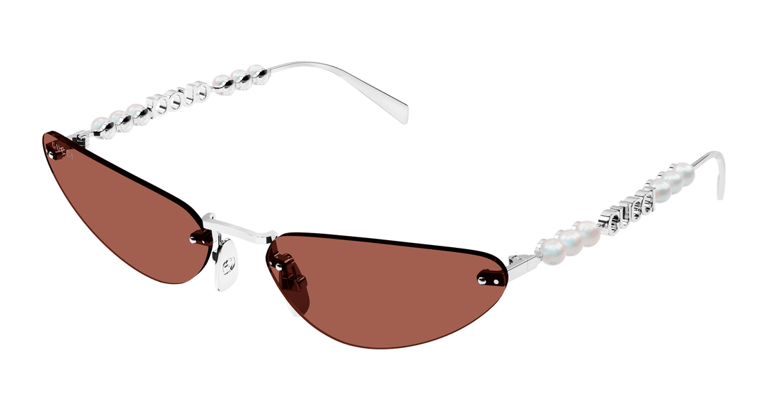 Sonnenbrillen gucci gg1920s 002 plateado cat eye femenino größe 63mm - Hauptansicht