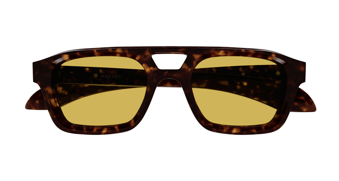 Gafas de sol alexander mcqueen am0505s 002 havana pilot masculino talla 52mm - Vista de detalle