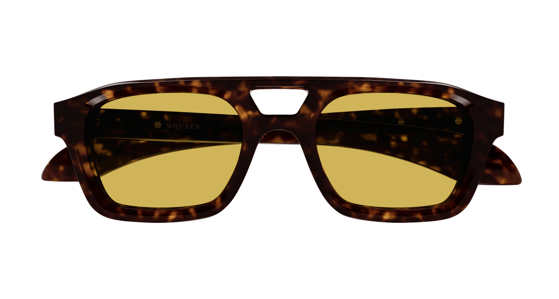 Sunčane naočale alexander mcqueen am0505s 002 havana pilot masculino veličina 52mm - Detaljni prikaz