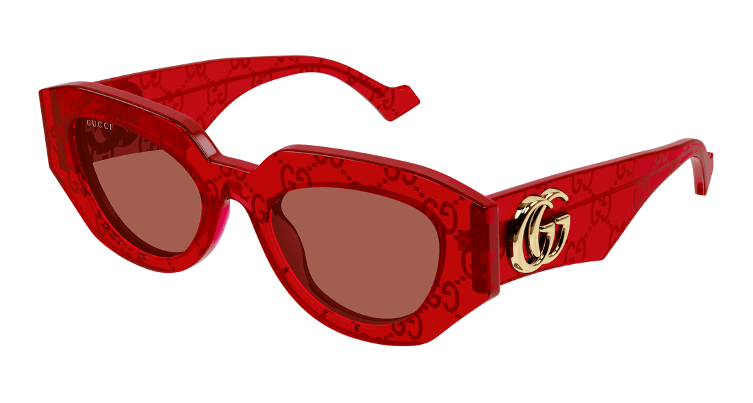 Sunglasses gucci gg1421s 006 rojo geometric femenino size 51mm - Main view