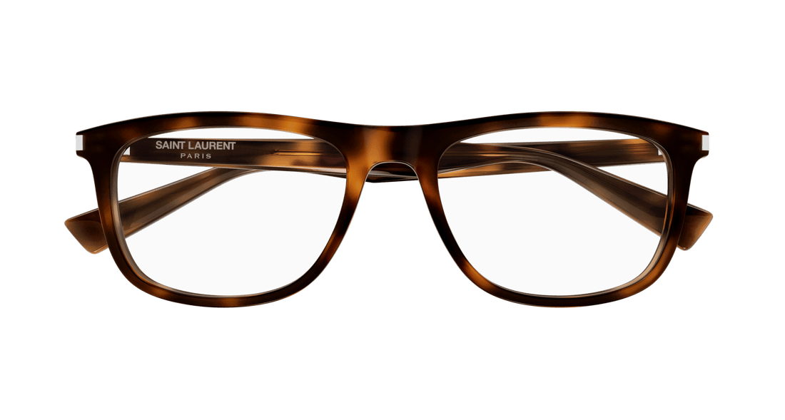 Prescription glasses saint laurent sl 812 003 havana square unisex size 56mm - Detailed view