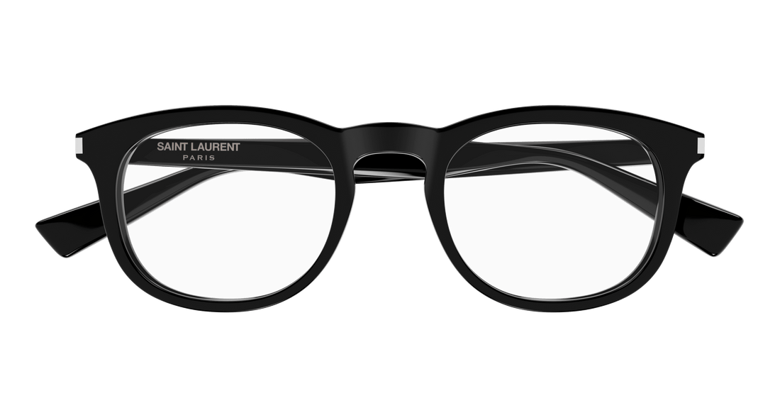 Prescription glasses saint laurent sl 813 001 negro square unisex size 50mm - Detailed view