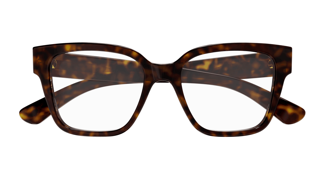 Óculos graduados gucci gg1791o 006 havana square femenino tamanho 53mm - Vista de detalhe
