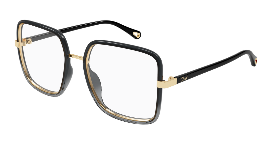 Glasögon chloé ch0338o 001 negro rectangular / squared femenino storlek 55mm - Huvudvy