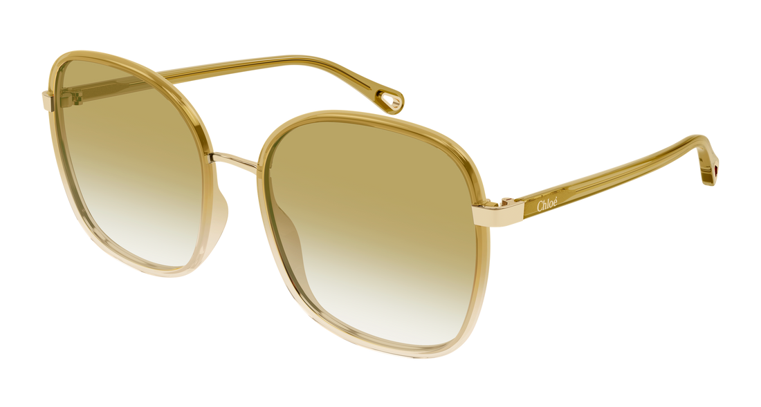 Occhiali da sole chloé ch0031s 022 beige rectangular / squared femenino taglia 59mm - Vista principale