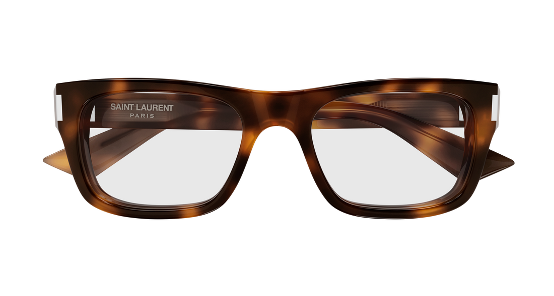 Gafas graduadas saint laurent sl 83 opt 003 havana rectangular / squared unisex talla 53mm - Vista de detalle