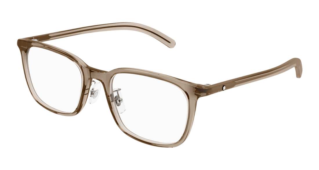 Brillen montblanc mb0418oj 004 marron square masculino größe 53mm - Hauptansicht