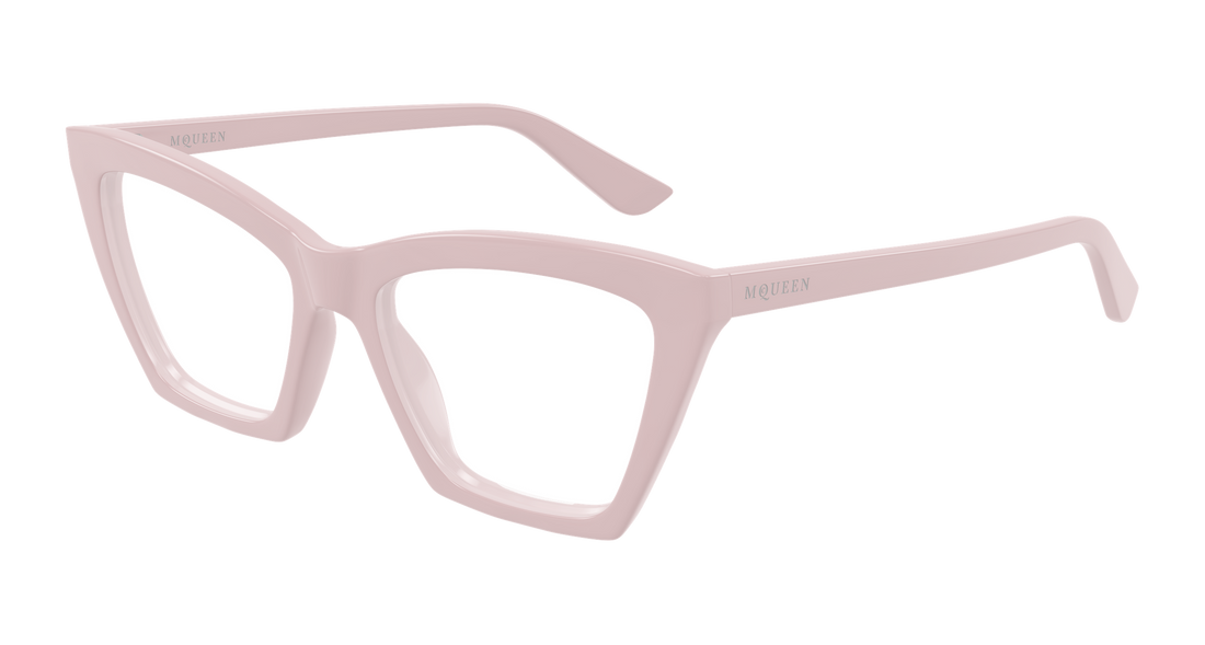 Occhiali da vista alexander mcqueen am0536o 004 rosa cat eye femenino taglia 54mm - Vista principale