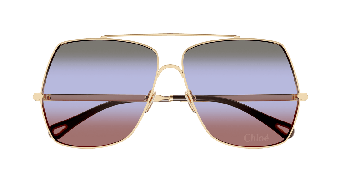 Occhiali da sole chloé ch0278s 007 dorado square femenino taglia 62mm - Vista dettagliata