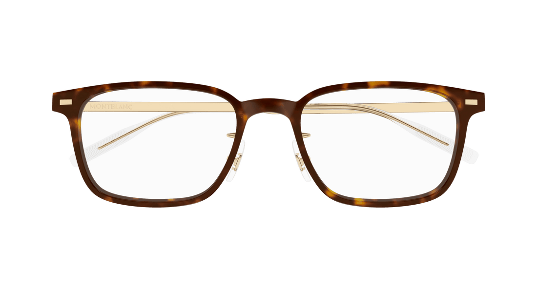 Brillen montblanc mb0394on 003 havana square masculino größe 54mm - Detailansicht
