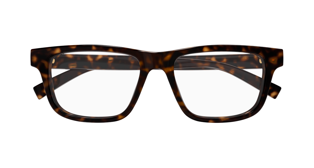 Occhiali da vista gucci gg1987o 002 havana rectangular / squared masculino taglia 54mm - Vista dettagliata