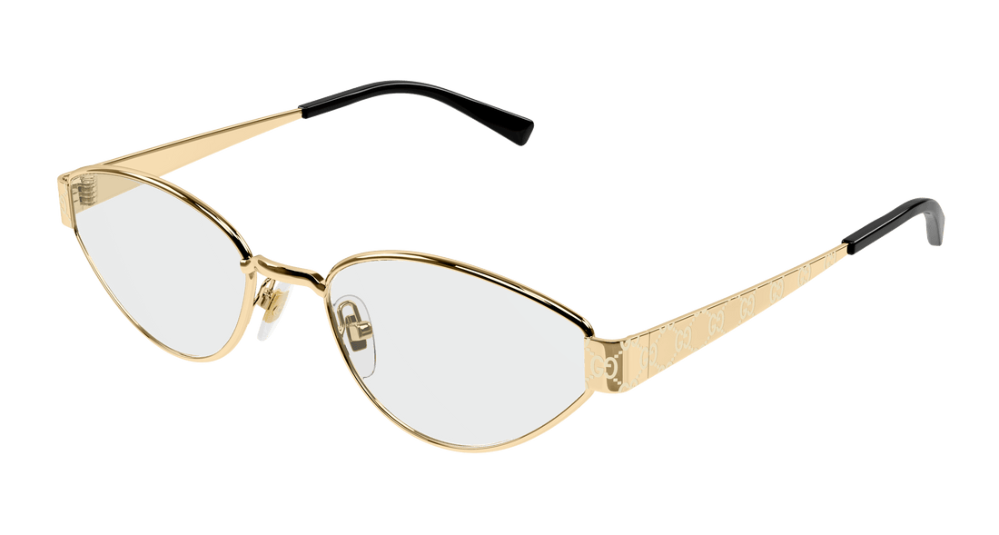 Occhiali da vista gucci gg1853o 001 dorado geometric femenino taglia 54mm - Vista principale