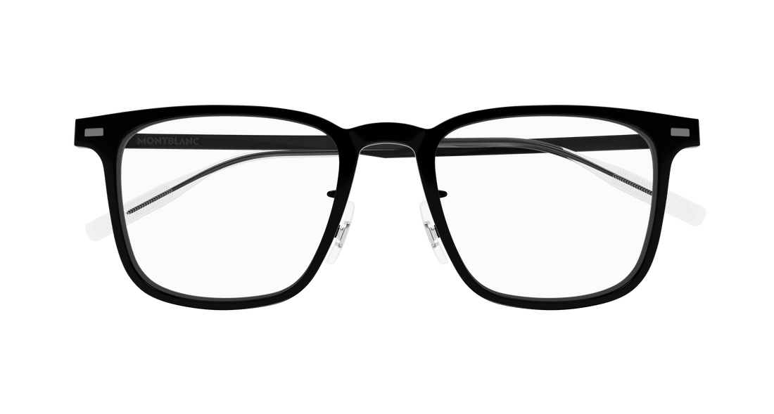 Occhiali da vista montblanc mb0395on 002 negro square masculino taglia 51mm - Vista dettagliata