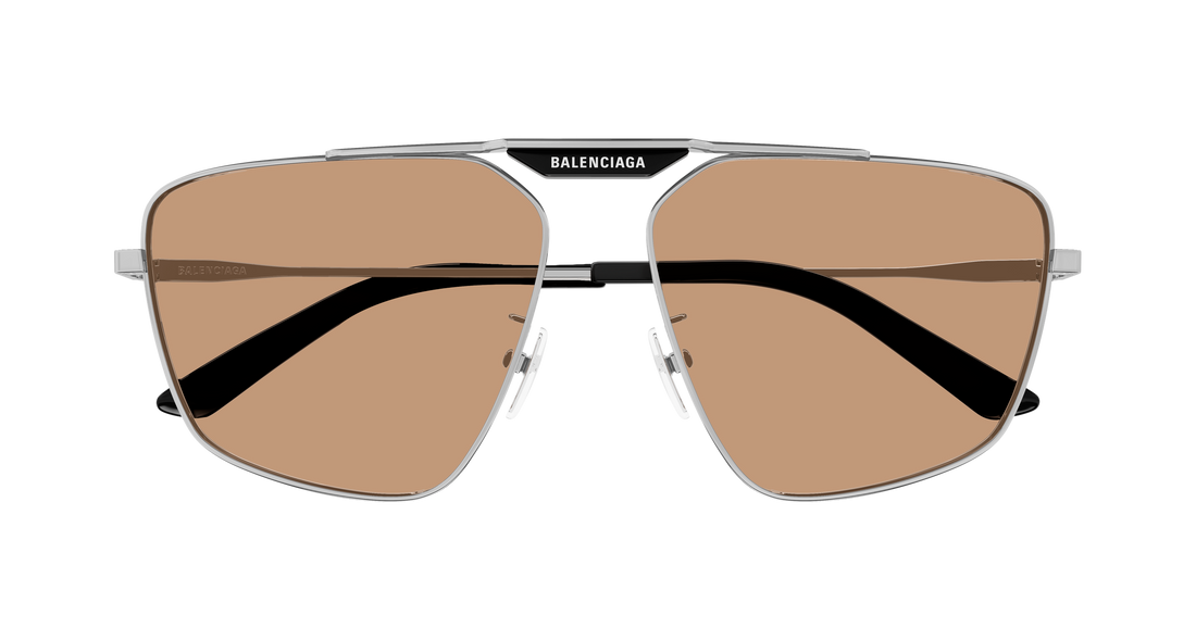 Lunettes de soleil balenciaga bb0246sa 006 plateado pilot/navigator masculino taille 61mm - Vue détaillée