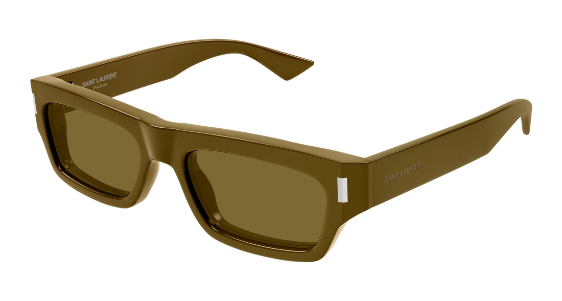 Lunettes de soleil saint laurent sl 837 003 marron rectangular / squared masculino taille 54mm - Vue principale