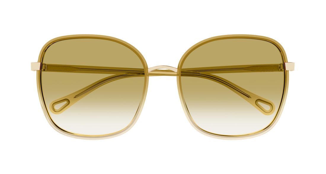 Occhiali da sole chloé ch0031s 020 beige rectangular / squared femenino taglia 56mm - Vista dettagliata