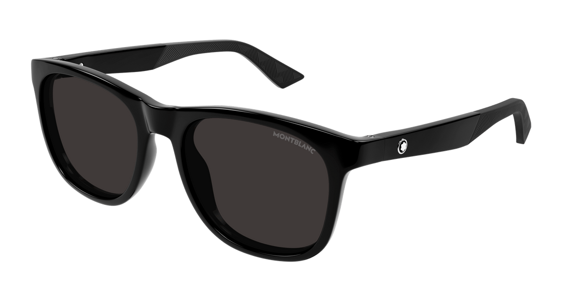 Sonnenbrillen montblanc mb0400s 001 negro square masculino größe 55mm - Hauptansicht