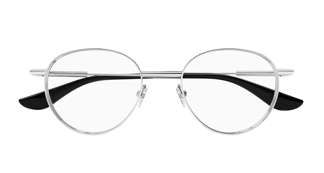 Dioptrijske naočale alexander mcqueen am0502o 001 plateado round unisex veličina 49mm - Detaljni prikaz