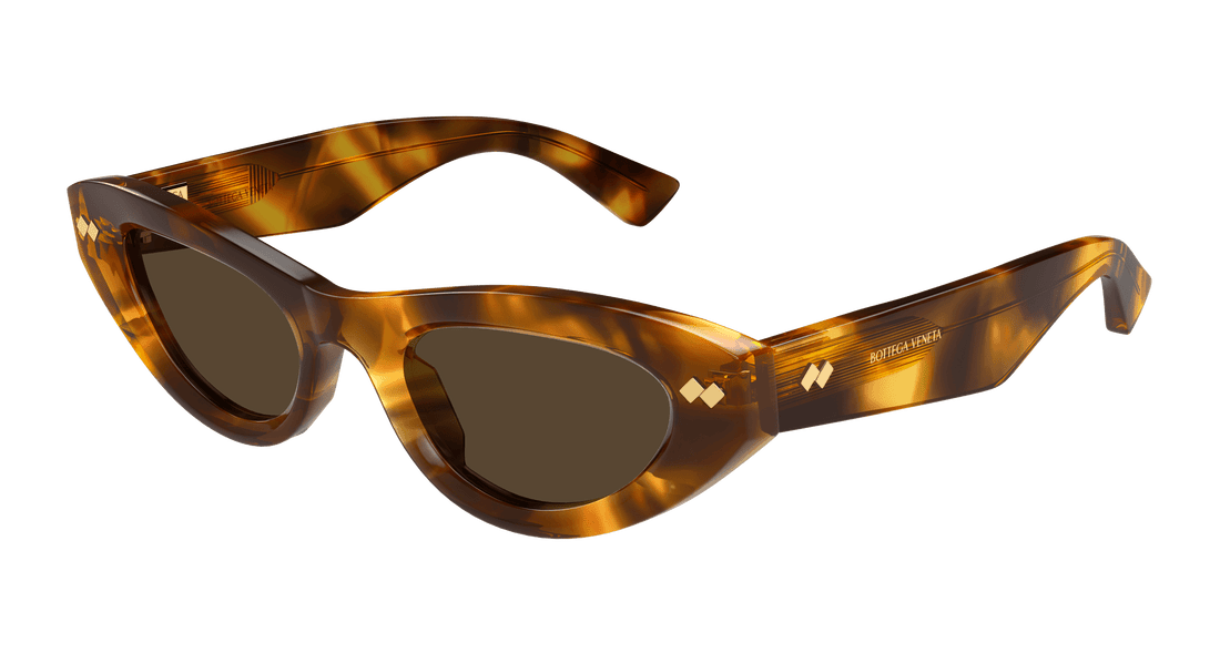 Occhiali da sole bottega veneta bv1350s 002 havana cat eye femenino taglia 50mm - Vista principale
