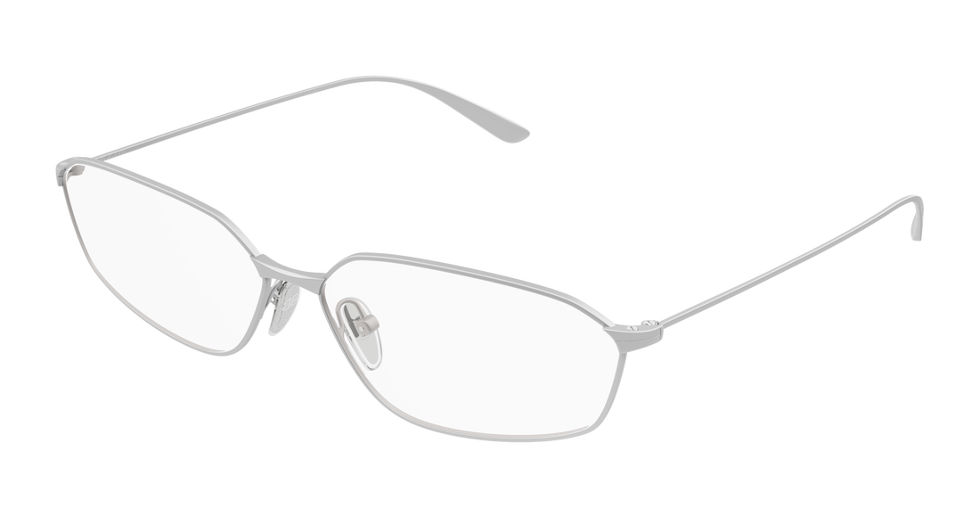 Brillen balenciaga bb0453o 001 plateado geometric unisex maat 63mm - Hoofdaanzicht