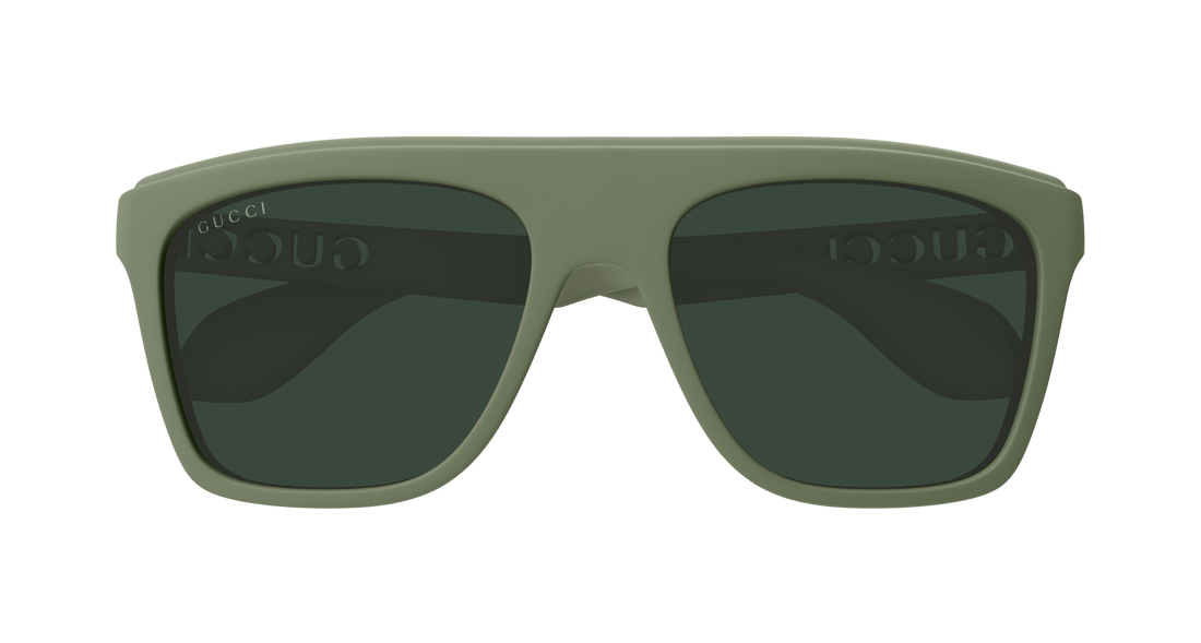 Sunglasses gucci gg1570s 007 verde square masculino size 57mm - Detailed view