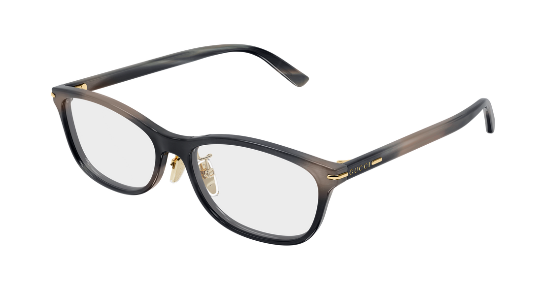 Prescription glasses gucci gg2003oj 004 havana rectangular / squared masculino size 53mm - Main view