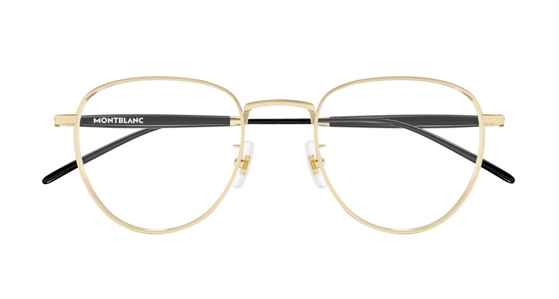 Brillen montblanc mb0410o 001 dorado butterfly masculino größe 50mm - Detailansicht