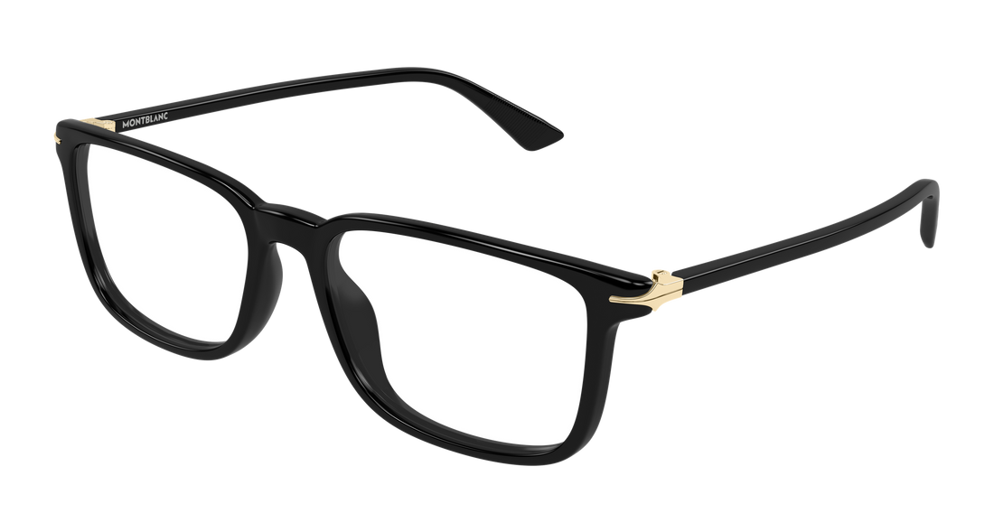 Occhiali da vista montblanc mb0437o 006 negro rectangular / squared masculino taglia 56mm - Vista principale