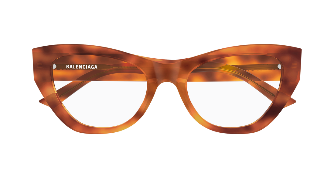 Brillen balenciaga bb0449o 003 havana cat eye femenino maat 53mm - Detailaanzicht