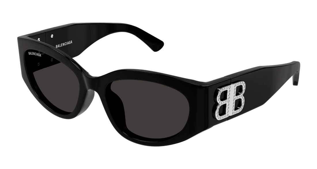 Lunettes de soleil balenciaga bb0324sk 014 negro round femenino taille 55mm - Vue principale