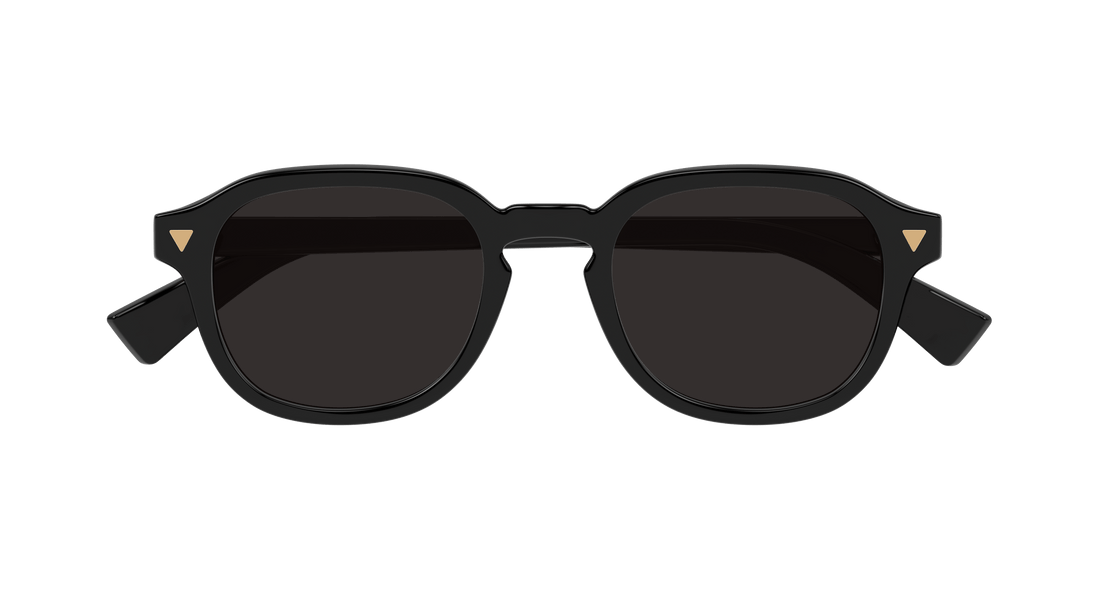 Occhiali da sole bottega veneta bv1364s 001 negro round masculino taglia 49mm - Vista dettagliata