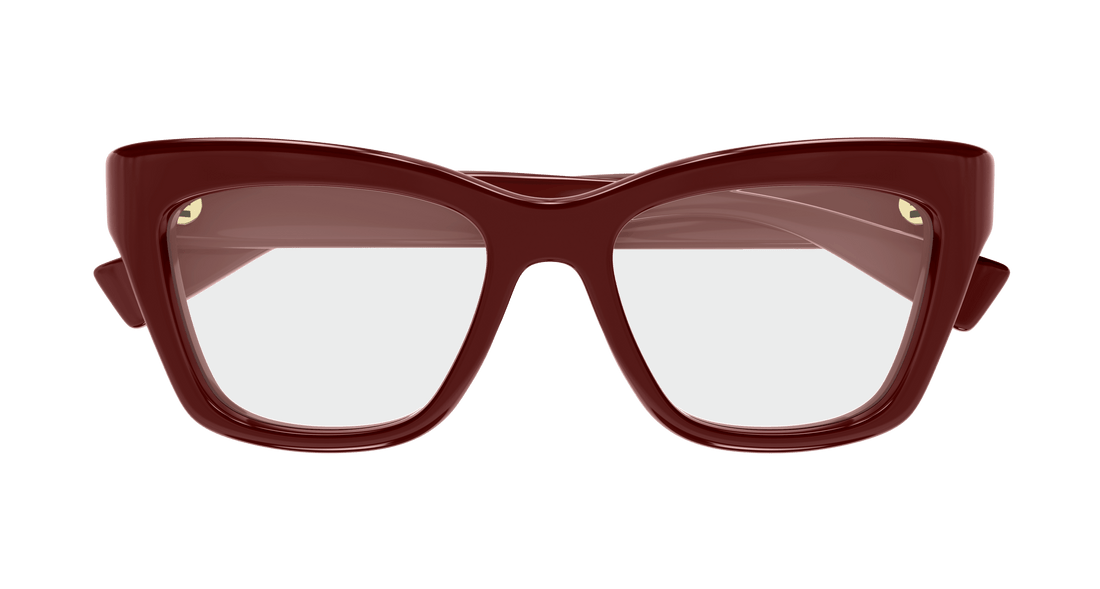 Óculos graduados gucci gg1810o 004 burdeos cat eye femenino tamanho 51mm - Vista de detalhe